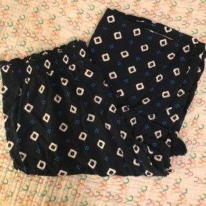 Terra & Sky Wide Leg Cropped Pants